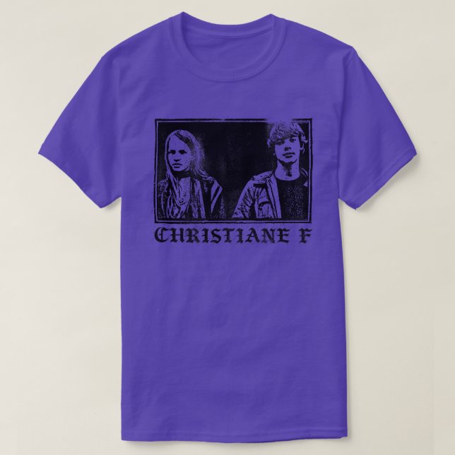 Christiane F Deutsche New Wave Cult Film T Shirt (Design framsida)