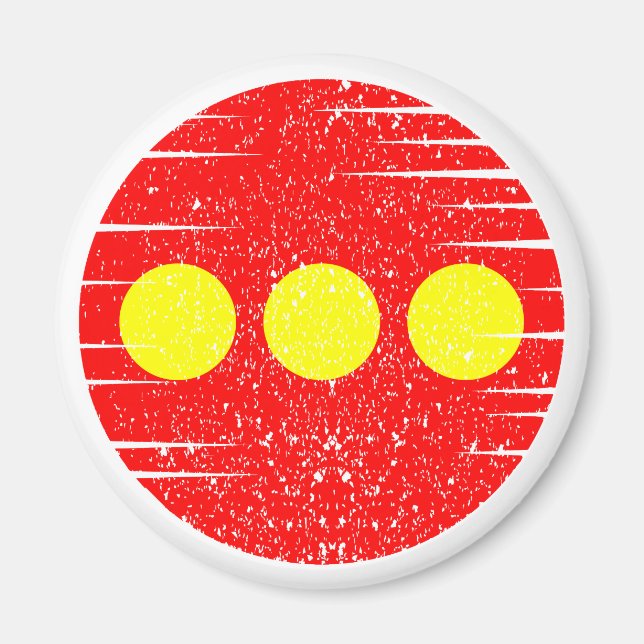Christiania Flagga Magnet (Framsidan)