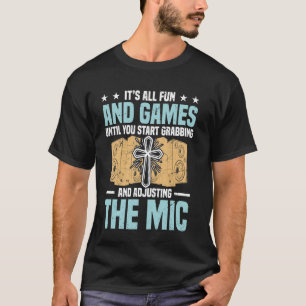 Christianity Audio Ingenjör Jesus Religikyrka Chur T Shirt