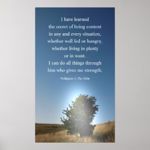Christianity Bible, jag kan göra sak. Poster