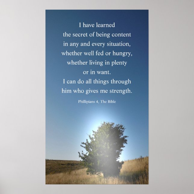 Christianity Bible, jag kan göra sak. Poster (Framsidan)
