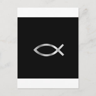 Christianity Ichthys fish Vykort