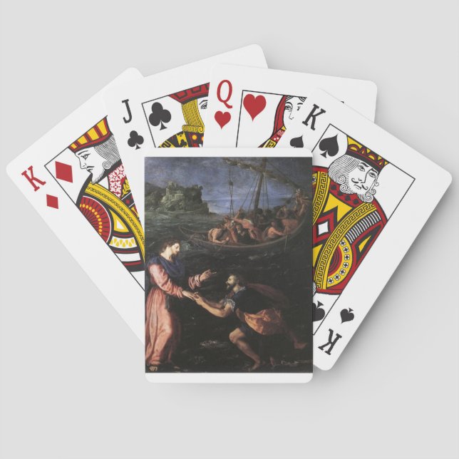 Christianity Jesus Bible Grace Kärlek Casinokort (Baksidan)