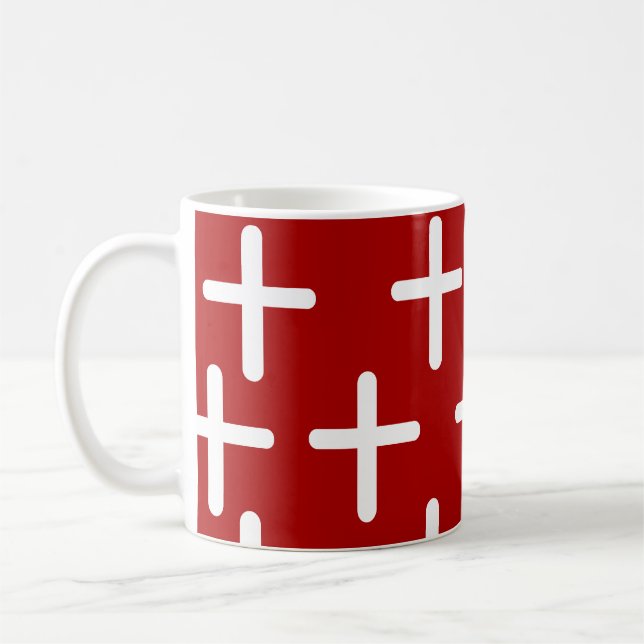Christianity kor mönster kaffemugg (Vänster)