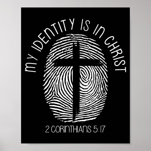 Christians My Identity Is In Jesus Christ Bible Fa Poster (Framsidan)