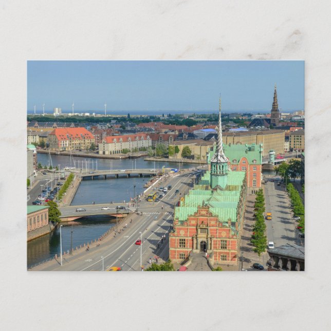 Christiansborg Palace Torn View of Lagrar Exchange Vykort (Framsida)