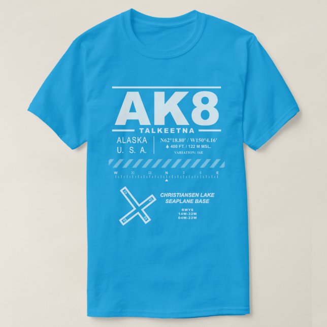 Christiansen Sjö Seaplane Base AK8 T Shirt (Design framsida)