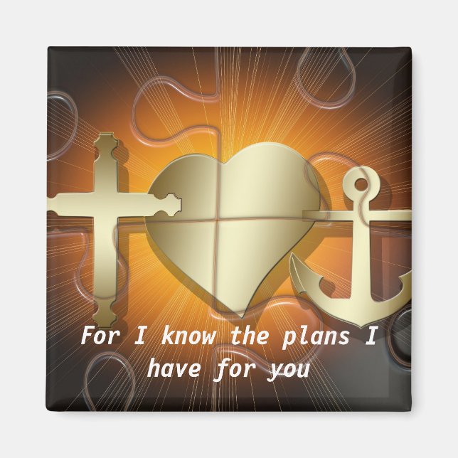 Christianty Bible scripture Magnet (Framsidan)