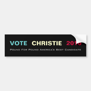 CHRISTIE 2016 dunkar för dunkar bildekalet Bildekal