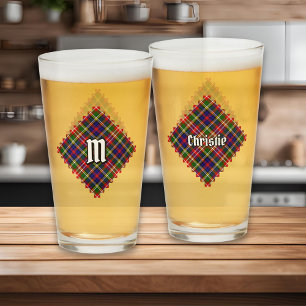 Christie Clan Tartan Glaskopp