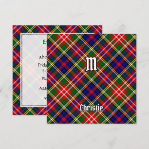 Christie Clan Tartan Inbjudningar