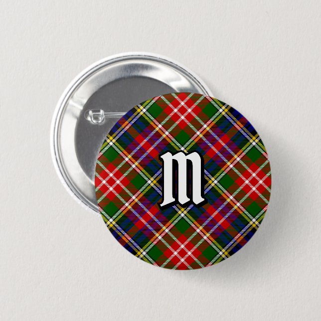 Christie Clan Tartan Knapp (Framsida & baksida)