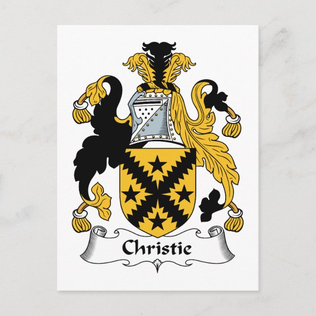 Christie Family Crest Vykort (Framsida)