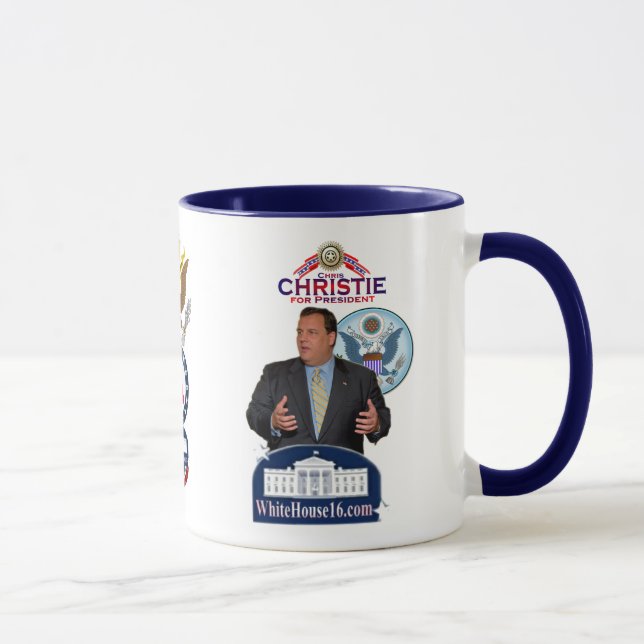 Christie för presidentRingermugg Mugg (Höger)