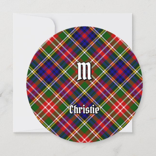 Christie-klanens tartan inbjudningar (Framsida)