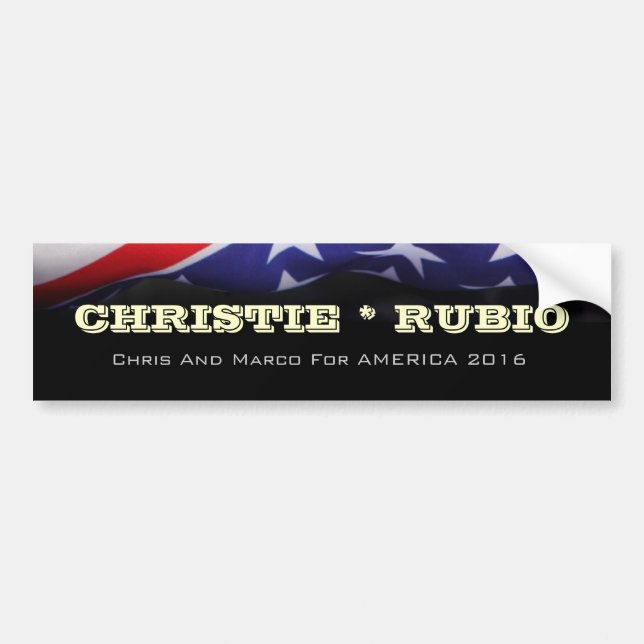 Christie/Rubio 2016 kampanjbildekal Bildekal (Framsidan)