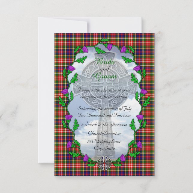 Christie Scottish bröllop-inbjudan Inbjudningar (Framsida)