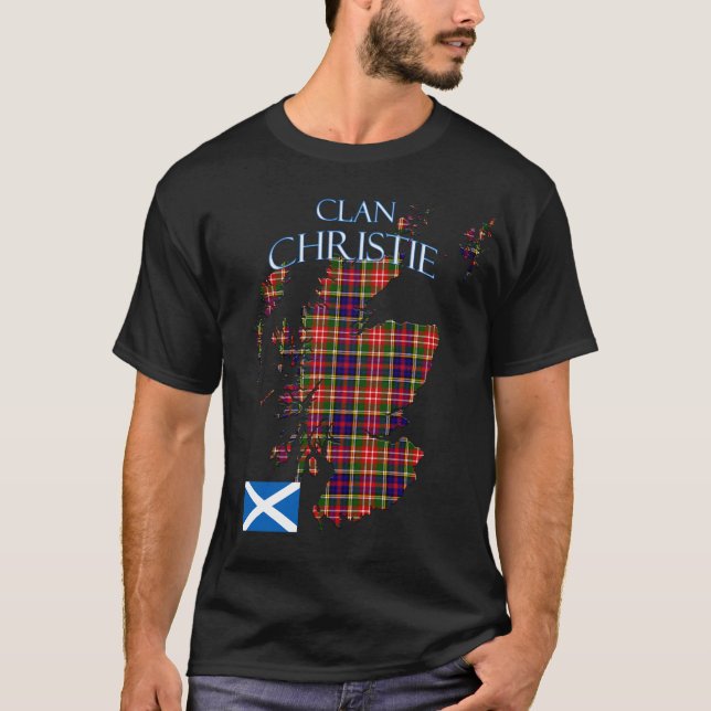 Christie Scottish Klan Tartan Scotland T Shirt (Framsida)