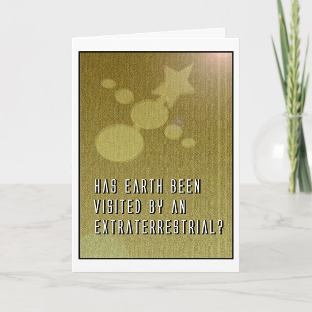 Christimas kort 2004: "Utomjordiskt" tema (Framsida)