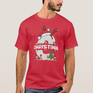 Christina Christmasw Christina Namn för roligt Jul T Shirt