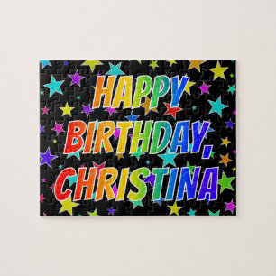 ’CHRISTINA’ First Namn, Roligt ’GRATTIS PÅ Pussel