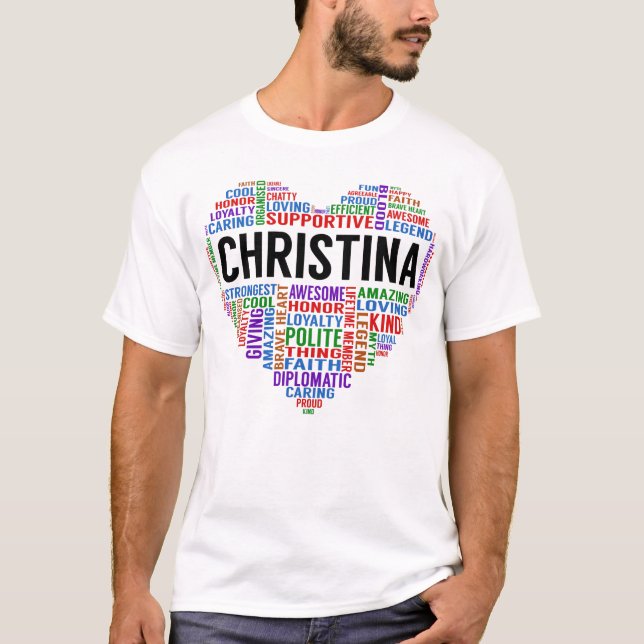 CHRISTINA Legend Heart T Shirt (Framsida)