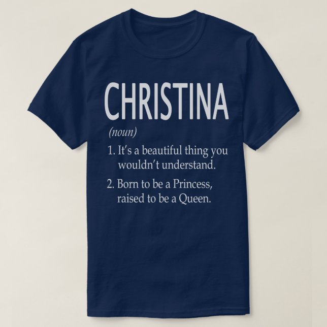 Christina Namn Gift 112 T Shirt (Design framsida)
