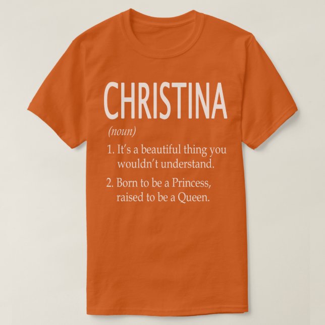 Christina Namn Gift 67 T Shirt (Design framsida)