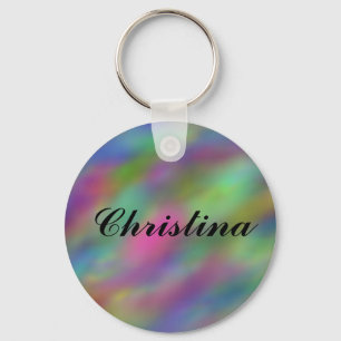 Christina pastell fördunklar Keychain Nyckelring