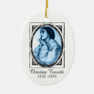 Christina Rossetti prydnad Julgransprydnad Keramik