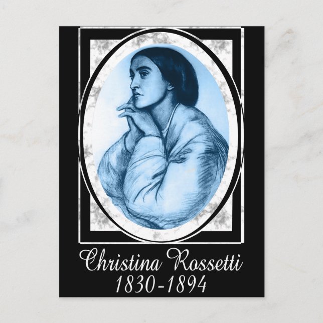 Christina Rossetti Vykort (Framsida)