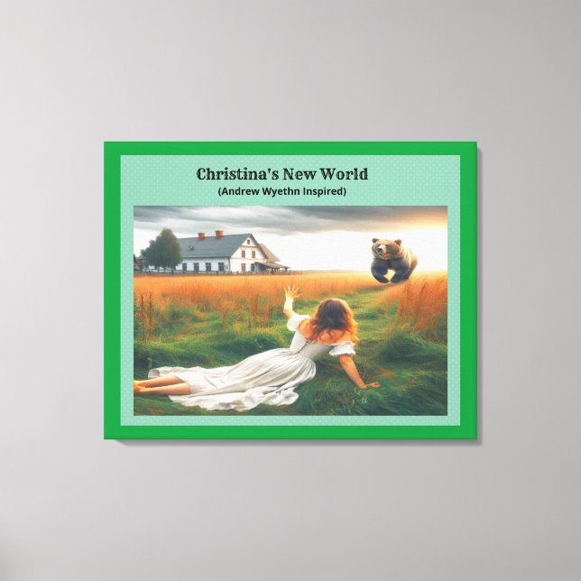 Christinas nya värld canvastryck (Framsida)