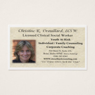 Christine Drouillard Visitkort