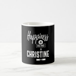 Christine Personlig Namn Birthday Gift Kaffemugg