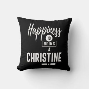 Christine Personlig Namn Birthday Gift Kudde