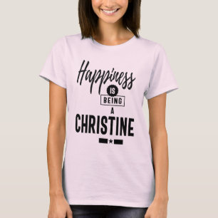 Christine Personlig Namn Birthday Gift T Shirt