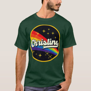Christine Rainbow in Space Vintage Style T Shirt