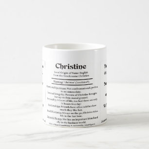 Christine, ursprung och det menande kaffemugg