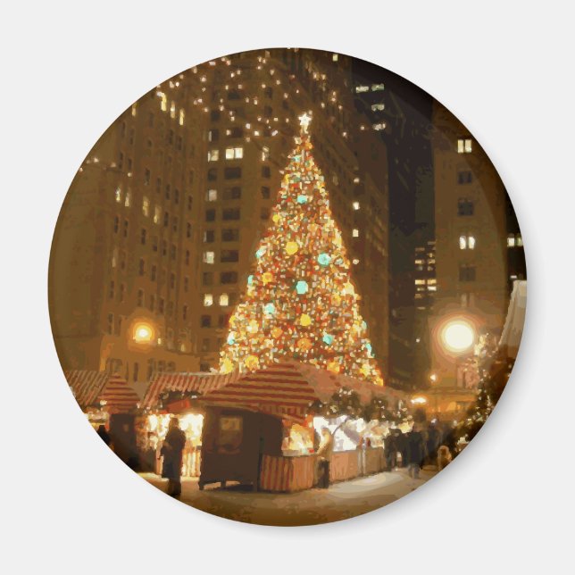 Christkindlmarket - 21 december 2005 i Chicago Magnet (Framsidan)