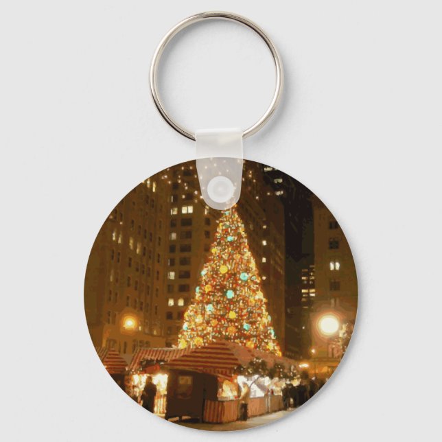 Christkindlmarket - 21 december 2005 i Chicago Nyckelring (Framsida)