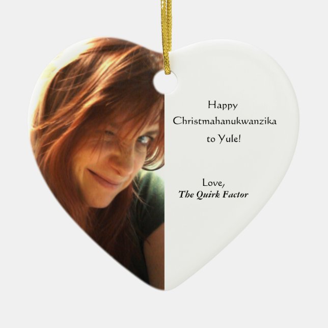 Christmahanukwanzika Julgransprydnad Keramik (Framsidan)