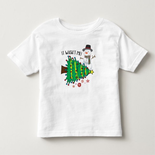 Christmans Snögubbars Funny T Shirt (Framsida)