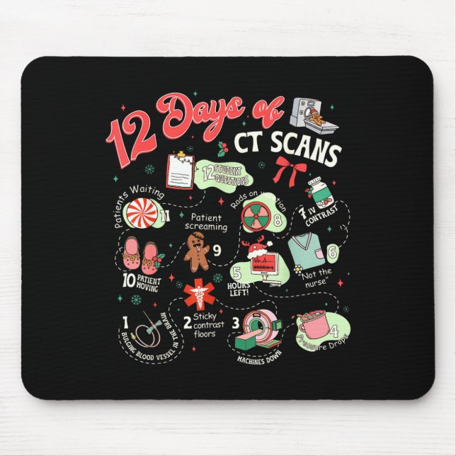 Christmas 12 Days Of Ct Technologist Cat Scan Radi Musmatta (Framsidan)