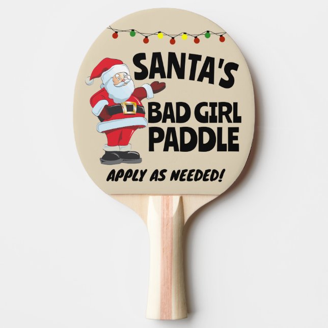 CHRISTMAS 2024 SANTA'S BAD GIRL Ping Pingisracket (Framsidan)