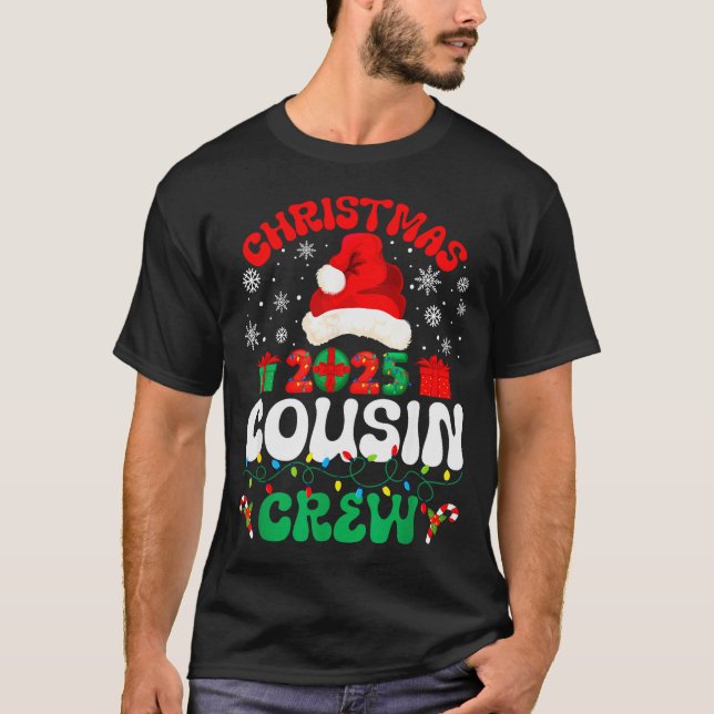Christmas 2025 Cousin Crew Xmas Funny Matching Fam T Shirt (Framsida)