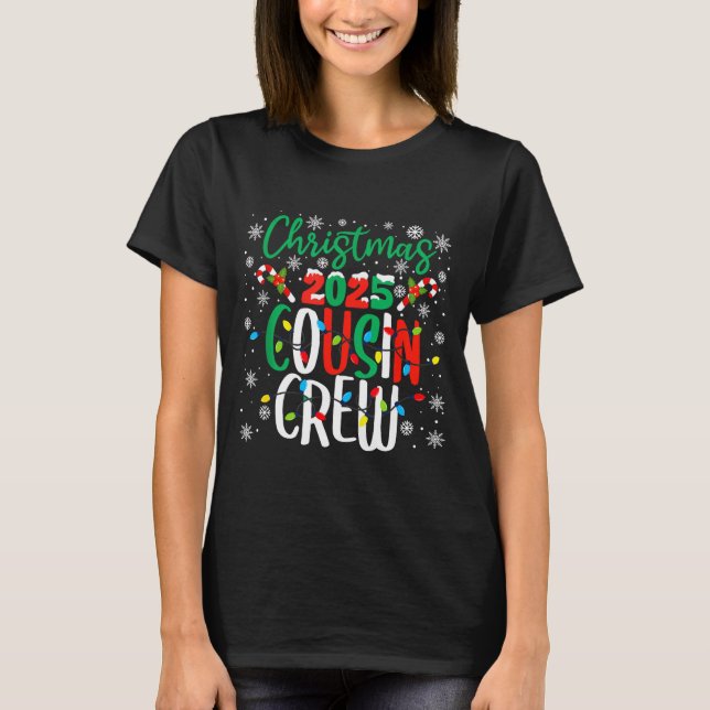 Christmas 2025 Cousin Crew Xmas Matching Family Gr T Shirt (Framsida)
