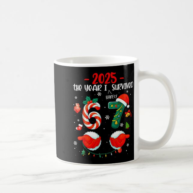 Christmas 2025 The Year I Barely Survived Six Seve Kaffemugg (Höger)
