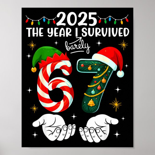 Christmas 2025 The Year I Barely Survived Six Seve Poster (Framsidan)