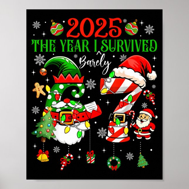 Christmas 2025 The Year I Barely Survived Six Seve Poster (Framsidan)