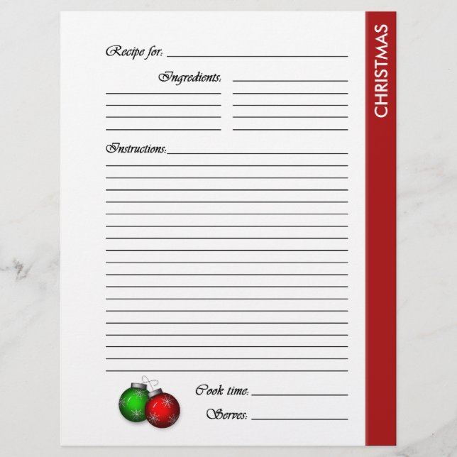 CHRISTMAS 2-sidiga mottagarsidor (Framsida)